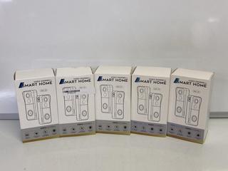 Lot 97  
            Birmingham Tech - Parcel Delivery Only 

                
5 X GMBH BELL J9 VIDEO DOORBELL (ORIGINAL RRP - £250). [JPTB6587]. (SEALED UNIT)....