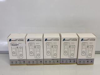 Lot 98  
            Birmingham Tech - Parcel Delivery Only 

                
5 X GMBH BELL J9 VIDEO DOORBELL (ORIGINAL RRP - £250). [JPTB6588]. (SEALED UNIT)....