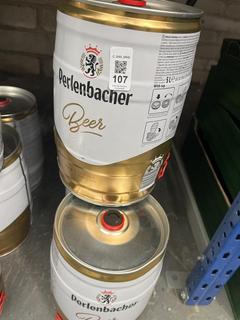 Lot 107  
            Chesterfield SR40 - Collection Only 

                
4 X PERLENBACHER BEER 5L KEGS (LOCATION: SR40)(WE OPERATE A CHALLENGE 25 POLICY. ...