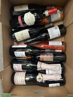 Lot 136  
            Chesterfield SR40 - Collection or Optional Home Delivery 

                
12 X ASSORTED BOTTLES TO INCLUDE BISSINGER & CO, MEDICI RICCARDI AND SCHIEBER (LO...