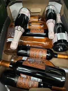 Lot 139  
            Chesterfield SR40 - Collection or Optional Home Delivery 

                
12 X ASSORTED BOTTLES TO INCLUDE BISSINGER & CO, HACIENDA UVANIS AND DON SILVESTR...