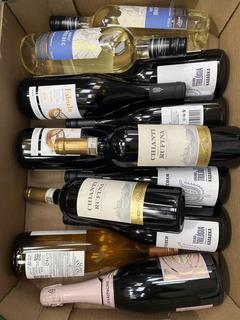 Lot 146  
            Chesterfield SR40 - Collection or Optional Home Delivery 

                
12 X ASSORTED BOTTLES TO INCLUDE SCHIEBER, MEDICI RICCARDI AND BISSINGER & CO (LO...