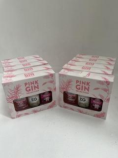 Lot 181  
            Chesterfield SR40 - Collection or Optional Home Delivery 

                
10 X PINK GIN GIFT SETS TO INCLUDE GREENALL'S, EG AND GORDON'S (LOCATION: SR40)(W...