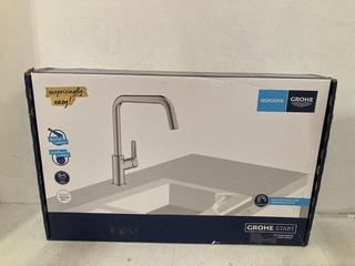 Lot 103  
            Birmingham SR108 - Parcel Delivery Only 
                
GROHE START KITCHEN MIXER HIGH SPOUT CHROME TAP