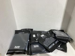 Lot 1045  
            Birmingham SR108 - Parcel Delivery Only 
                
10 X ASSORTED TUFFWRAPS PRODUCTS TO INCLUDE ELBOW SLEEVES 5MM ALL BLACK (PAIR) XL