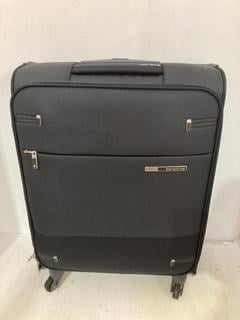 Lot 104  
            Birmingham SR108 - Parcel Delivery Only 
                
SAMSONITE BLACK SOFT SHELL MINI SUITCASE