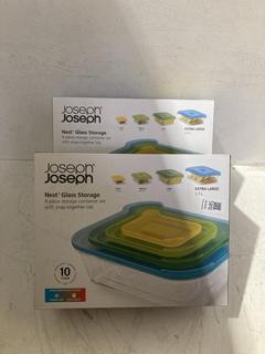 Lot 1145  
            Birmingham SR108 - Parcel Delivery Only 

                
2 X JHON LEWIS & PARTNERS JOSEPH JOSEPH NEST GLASS STORAGE (440010)