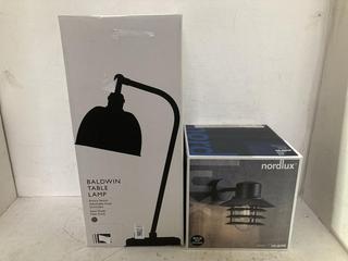 Lot 1158  
            Birmingham SR108 - Parcel Delivery Only 

                
2 X JOHN LEWIS & PARTNERS ITEMS TO INCLUDE BALDWIN TABLE LAMP (80010 - 440009 - 6...