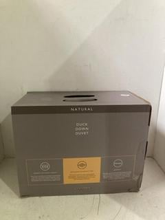 Lot 1166  
            Birmingham SR108 - Parcel Delivery Only 

                
JOHN LEWIS & PARTNERS NATURAL DUCK DOWN DUVET (80010 - 440009 - 610001)