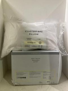 Lot 1167  
            Birmingham SR108 - Parcel Delivery Only 

                
2 X JOHN LEWIS & PARTNERS ITEMS TO INCLUDE SYNTHETIC SOFT TOUCH WASHABLE DUVET (8...