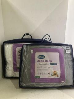 Lot 1184  
            Birmingham SR108 - Parcel Delivery Only 

                
2 X ITEMS TO INCLUDE SILENTNIGHT DEEP SLEEP ULTIMATE 1000 MATTRESS TOPPER (KING S...