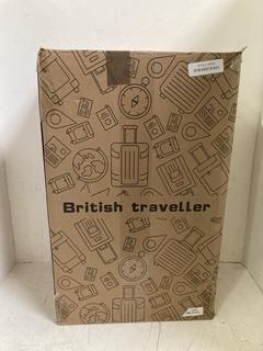 Lot 1216  
            Birmingham SR108 - Parcel Delivery Only 

                
BRITISH TRAVELLER HARD SHELL SUITCASE