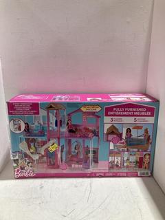 Lot 1235  
            Birmingham SR108 - Parcel Delivery Only 

                
BARBIE 3 STORY TOWNHOUSE MAISON DE LUXE TOY SET