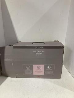 Lot 134  
            Birmingham SR108 - Parcel Delivery Only 
                
JOHN LEWIS & PARTNERS NATURAL DUCK FEATHER & DOWN DUVET 200X200CM