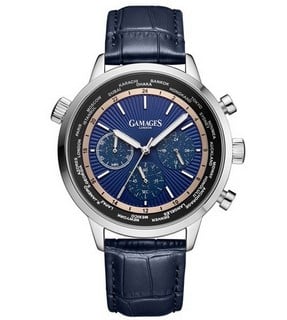 Lot 15  
            Birmingham SR108 - Parcel Delivery Only 
                
GAMAGES OF LONDON TRISTON MECHANICAL QUARTZ SILVER WATCH SKU CODE:GA2081 ORIGINAL...