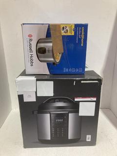 Lot 168  
            Birmingham SR108 - Parcel Delivery Only 

                
2 X ITEMS TO INCLUDE JOHN LEWIS & PARTNERS RUSSELL HOBBS STAINLESS STEEL RICE COO...