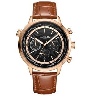 Lot 16  
            Birmingham SR108 - Parcel Delivery Only 
                
GAMAGES OF LONDON TRISTON MECHANICAL QUARTZ ROSEGOLD WATCH SKU CODE:GA2082 ORIGIN...