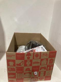 Lot 183  
            Birmingham SR108 - Parcel Delivery Only 

                
BOX OF JOHN LEWIS & PARTNERS ITEMS TO INCLUDE SALTERS ELECTRONIC BOWL SCALE