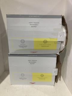Lot 192  
            Birmingham SR108 - Parcel Delivery Only 
                
2 X ITEMS TO INCLUDE JOHN LEWIS & PARTNERS SYNTHETIC SOFT TOUCH WASHABLE DUVET TO...