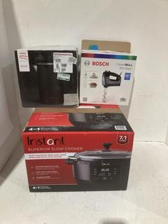 Lot 193  
            Birmingham SR108 - Parcel Delivery Only 
                
3 X ITEMS TO INCLUDE JOHN LEWIS & PARTNERS INSTANT SUPERIOR 1.7L SLOW COOKER