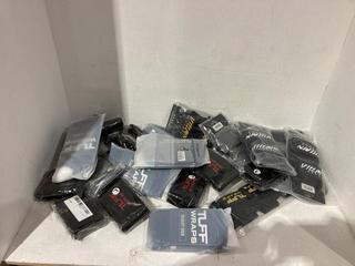 Lot 246  
            Birmingham SR108 - Parcel Delivery Only 
                
BOX OF TUFFWRAPS GYM STRAPS & GEAR TO INCLUDE TUFFWRAPS TUFF VILLAIN WRIST WRAPS