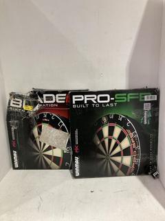 Lot 268  
            Birmingham SR108 - Parcel Delivery Only 

                
2 X ITEMS TO INCLUDE WINMAU PDC PRO-SFB DARTBOARD