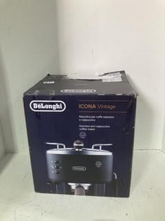 Lot 314  
            Birmingham SR108 - Parcel Delivery Only 

                
DELONGHI ICONA VINTAGE COFFEE MACHINE ORIGINAL RRP Â£229