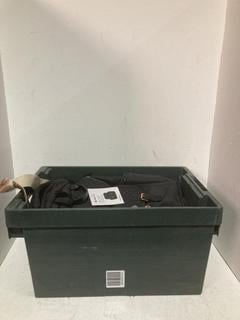 Lot 342  
            Birmingham SR108 - Parcel Delivery Only 
                
BOX OF ITEMS TO INCLUDE MY BABIIE BLACK QUILTED BACKPACK CHANGING BAG