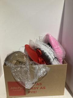 Lot 360  
            Birmingham SR108 - Parcel Delivery Only 
                
BOX OF HAT TO INCLUDE PINK COWBOY HAT