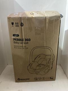 Lot 418  
            Birmingham SR108 - Parcel Delivery Only 
                
MAXI-COSI PEBBLE 360 BABY CAR SEAT