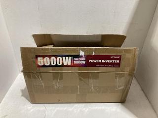 Lot 497  
            Birmingham SR108 - Parcel Delivery Only 
                
LVYUAN 5000W POWER INVERTER