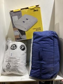 Lot 499  
            Birmingham SR108 - Parcel Delivery Only 
                
3 X ITEMS TO INCLUDE ZANUSSI DOUBLE ELECTRIC MATTRESS PROTECTOR