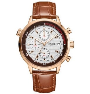 Lot 4  
            Birmingham SR108 - Parcel Delivery Only 
                
GAMAGES OF LONDON AVENGER MECHANICAL QUARTZ ROSEGOLD WATCH SKU CODE:GA 2102 ORIGI...