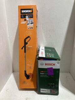 Lot 500  
            Birmingham SR108 - Parcel Delivery Only 
                
2 X ITEMS TO INCLUDE WORX CORDLESS GRASS TRIMMER