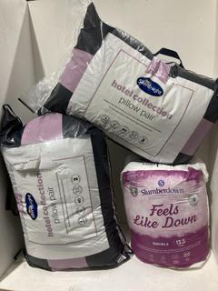 Lot 562  
            Birmingham SR108 - Parcel Delivery Only 

                
BOX OF ITEMS TO INCLUDE SILENT NIGHT LUXURY COLLECTION PILLOW PAIR