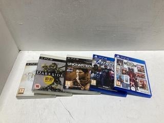 Lot 578  
            Birmingham SR108 - Parcel Delivery Only 

                
5 X ITEMS TO INCLUDE PS4 MARVEL AVENGERS CRYSTAL DYNAMIC GAME