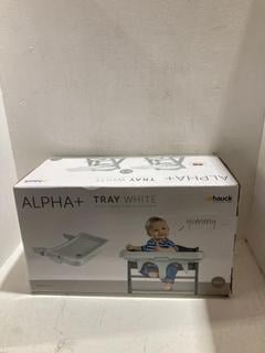 Lot 592  
            Birmingham SR108 - Parcel Delivery Only 

                
HAUCK ALPHA TRAY WHITE FOR HIGH CHAIR