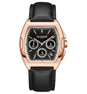 Lot 5  
            Birmingham SR108 - Parcel Delivery Only 
                
GAMAGES OF LONDON PRIDE MECHA QUARTZ ROSE BLACK WATCH SKU CODE:GA2031 ORIGINAL RR...