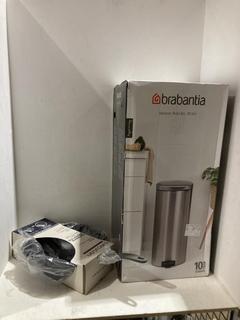Lot 601  
            Birmingham SR108 - Parcel Delivery Only 
                
2 X ITEMS TO INCLUDE BRABANTIA NEWLECO PEDAL BIN 30L