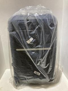 Lot 615  
            Birmingham SR108 - Parcel Delivery Only 

                
SAMSONITE DARK BLUE HARDSHELL SUITCASE