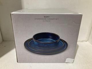 Lot 649  
            Birmingham SR108 - Parcel Delivery Only 
                
JOHN LEWIS & PARTNERS ROMY STONEWARE 12 PCS DINNER SET