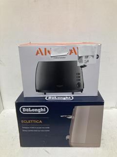 Lot 694  
            Birmingham SR108 - Parcel Delivery Only 
                
2 X JOHN LEWIS & PARTNERS ITEMS TO INCLUDE DELONGHI 4 SLICE TOASTER