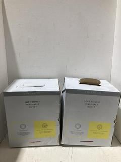 Lot 712  
            Birmingham SR108 - Parcel Delivery Only 
                
2 X JOHN LEWIS & PARTNERS SYNTHETIC SOFT TOUCH WASHABLE DUVET