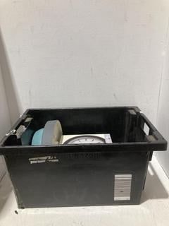 Lot 726  
            Birmingham SR108 - Parcel Delivery Only 
                
3 X JOHN LEWIS & PARTNERS ITEMS TO INCLUDE JONES GREY/CREAM WALL CLOCK