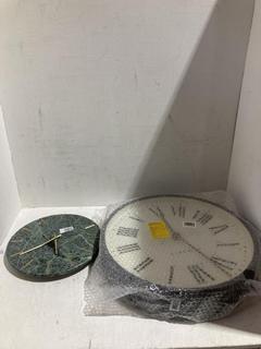 Lot 739  
            Birmingham SR108 - Parcel Delivery Only 
                
2 X JOHN LEWIS & PARTNERS ITEMS TO INCLUDE CERAMIC WALL CLOCK MARBLE PATTERN
