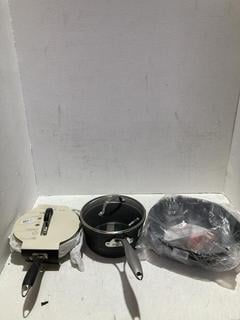 Lot 748  
            Birmingham SR108 - Parcel Delivery Only 
                
5 X JOHN LEWIS & PARTNERS ITEMS TO INCLUDE 20CM PAN WITH LID