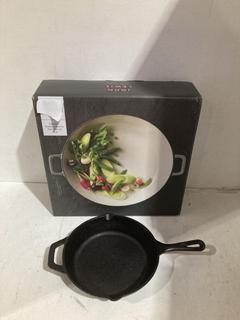 Lot 840  
            Birmingham SR108 - Parcel Delivery Only 
                
2 X JOHN LEWIS & PARTNER ITEMS TO INCLUDE CAST IRON SKILLET