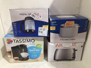 Lot 843  
            Birmingham SR108 - Parcel Delivery Only 
                
4 X JOHN LEWIS & PARTNERS ITEMS TO INCLUDE TASSIMO SUNY COFFEE MACHINE