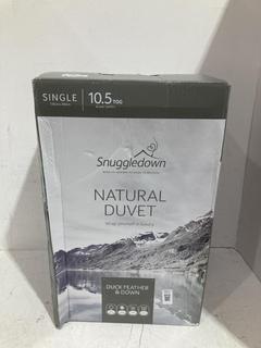 Lot 888  
            Birmingham SR108 - Parcel Delivery Only 
                
JOHN LEWIS & PARTNERS SNUGGLE DOWN DUCK FEATHER DOWN NATURAL DUVET