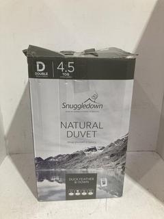 Lot 889  
            Birmingham SR108 - Parcel Delivery Only 
                
JOHN LEWIS & PARTNERS SNUGGLE DOWN DUCK FEATHER DOWN NATURAL DUVET